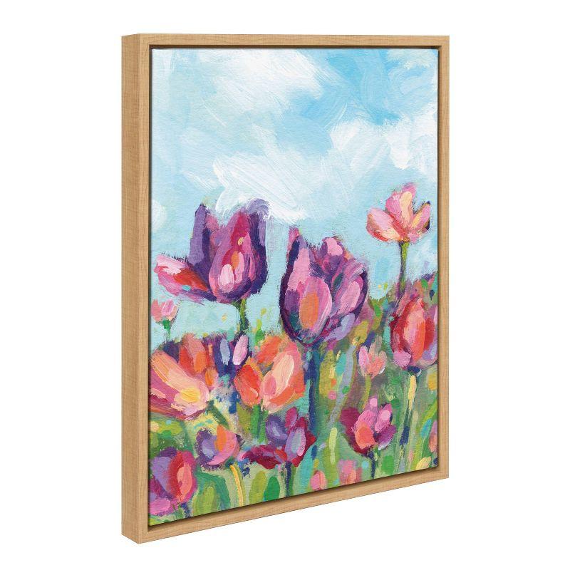 Springtime Floral 26.69" x 21.63" Canvas Print with Polystyrene Frame