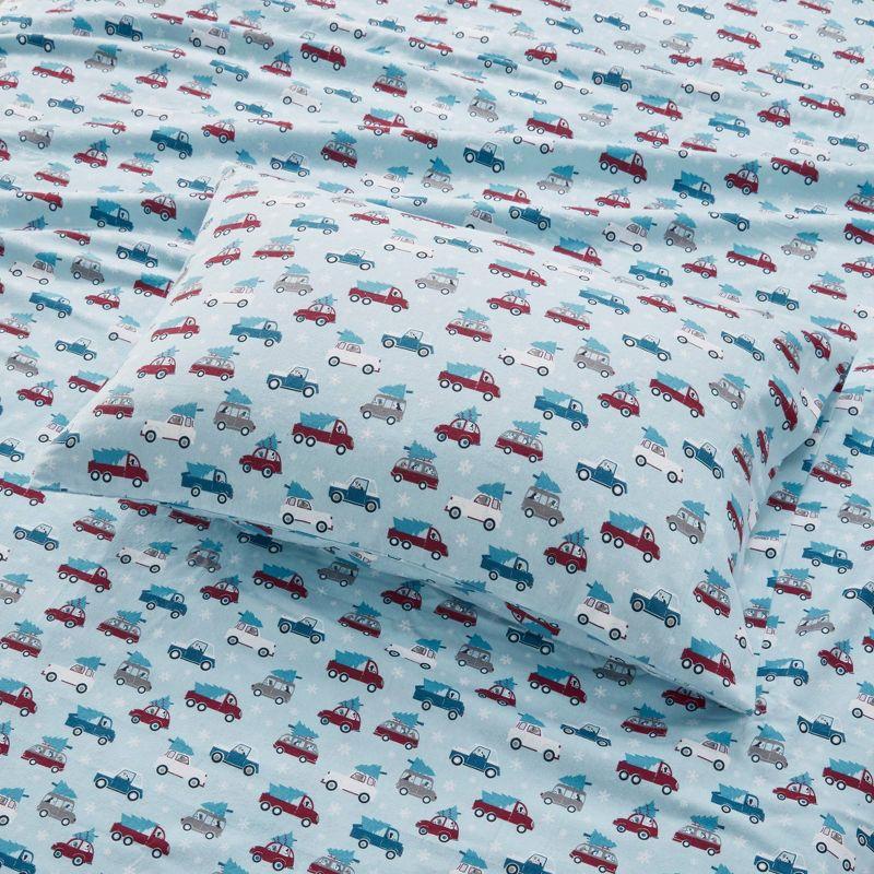 True North by Sleep Philosophy Cozy Cotton Flannel Printed Sheet Set