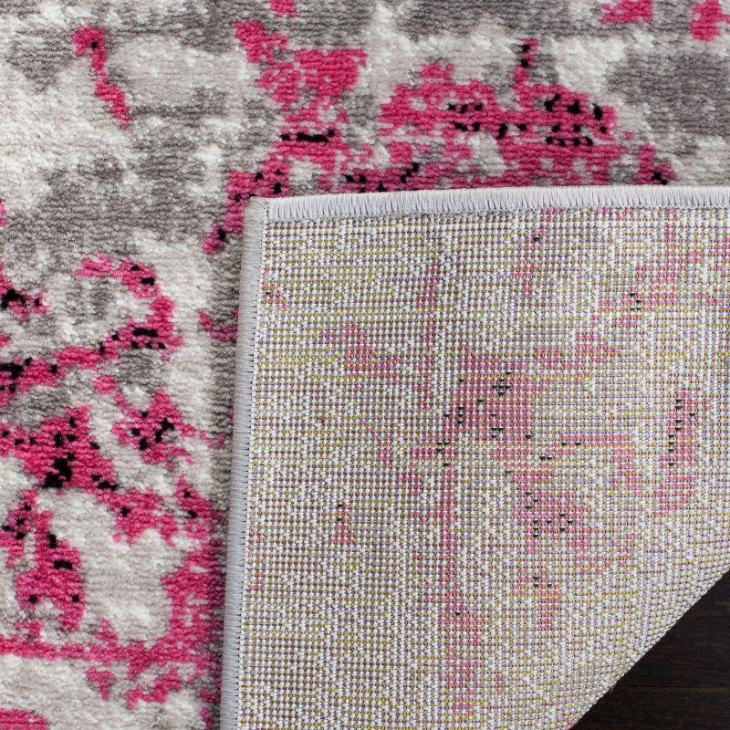 Skyler SKY186 Power Loomed Indoor Area Rug - Pink/Ivory - 4'x6' - Safavieh