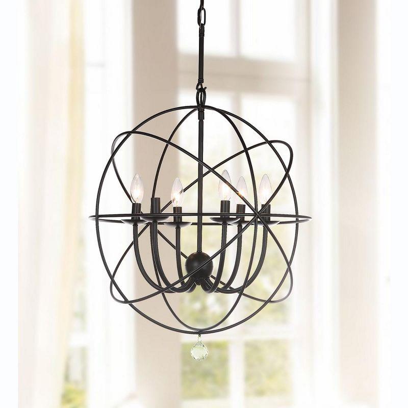 Evie Chandelier - LIT4521 - Black - Safavieh