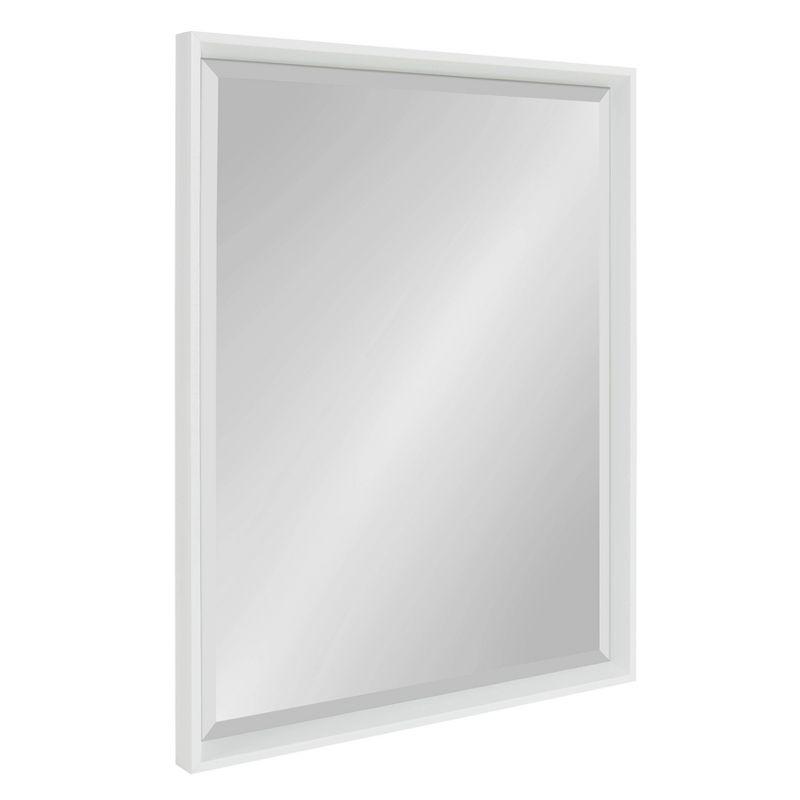 Calter Large Rectangular White Polystyrene Framed Wall Mirror