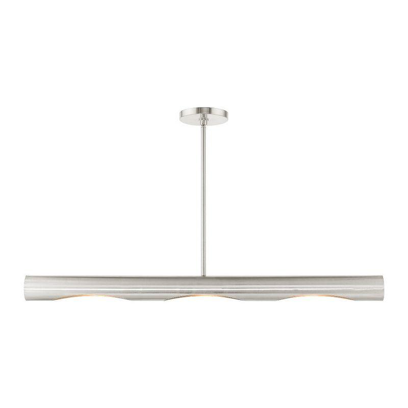 Livex Lighting Novato 3 - Light Chandelier in  Brushed Nickel