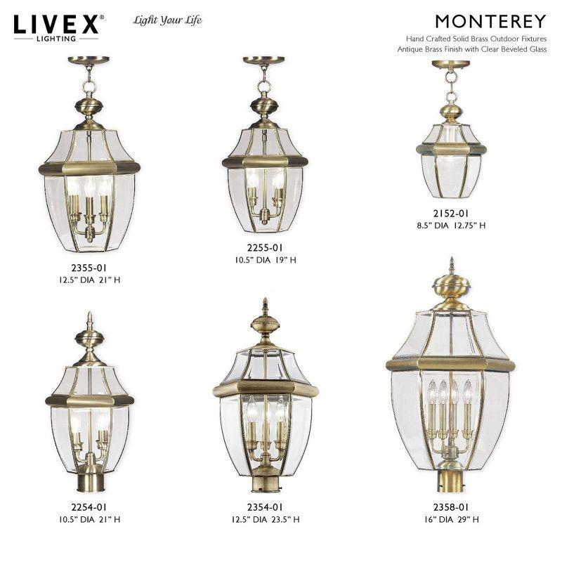 Livex Lighting Monterey 2 - Light Pendant in  Antique Brass