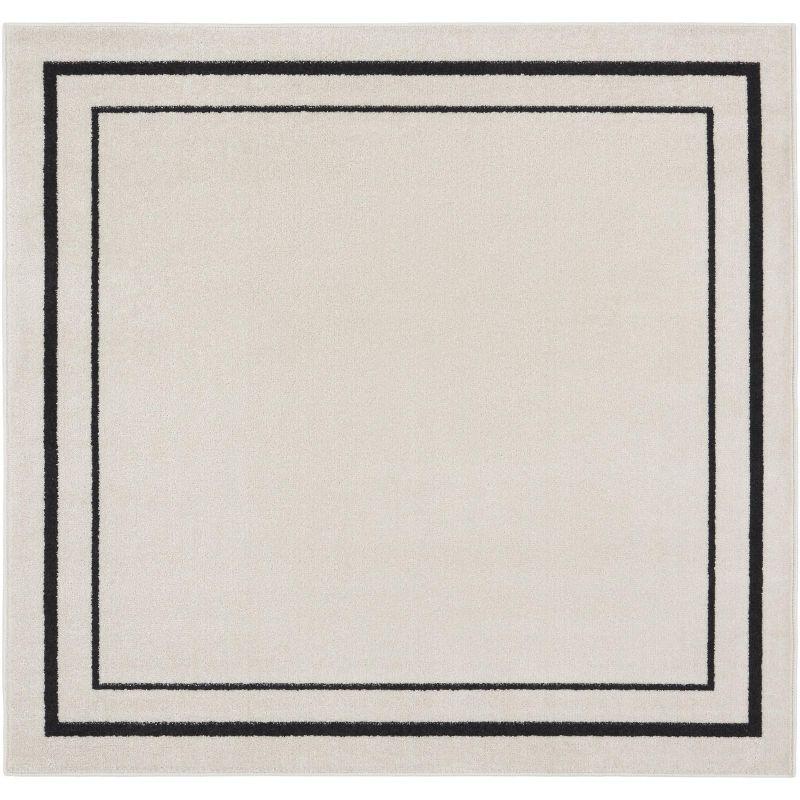 Nourison Essentials Bordered Indoor Outdoor Area Rug