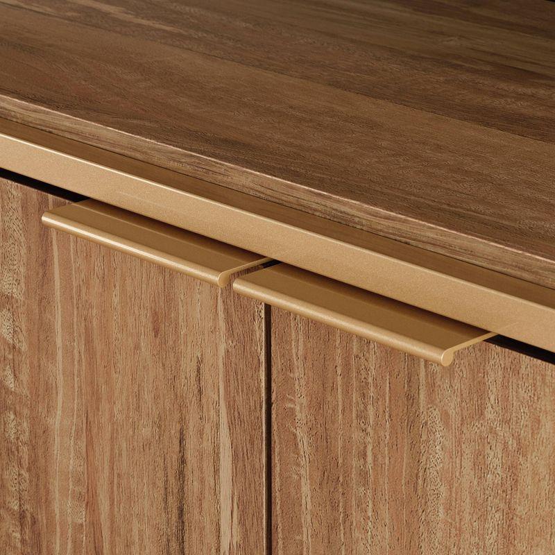 International Lux Modern TV Stand: Adjustable Shelf, Cable Management, Metal Frame - Sauder