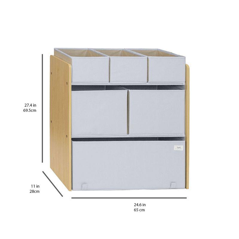 3 Sprouts - Toy Organizer Storage Unit with 6 Bins
