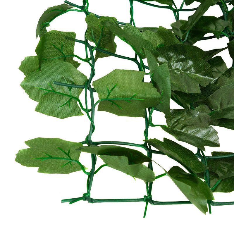 Costway 59''x95'' Faux Ivy Leaf Decorative Privacy Fence Screen Artificial Hedge Fencing