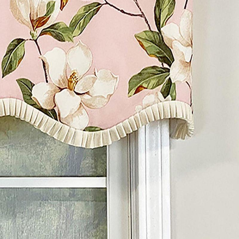 RLF Home Cotton Blend Scalloped 50'' W Window Valance