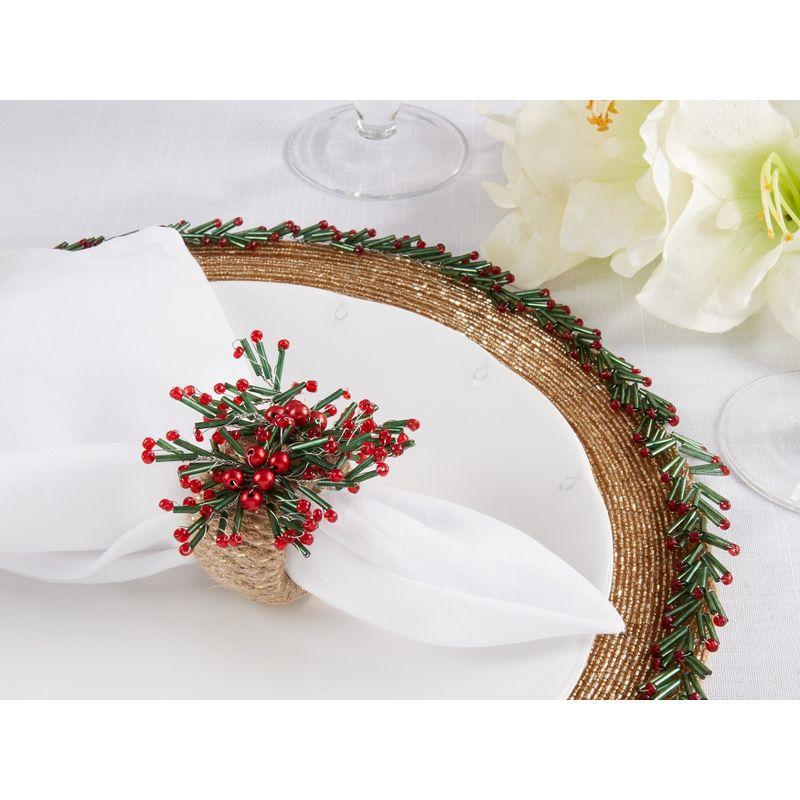 Saro Napkin Ring Collection Napkin Ring (Set of 4)