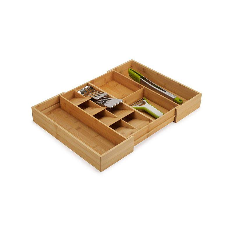 Joseph Joseph DrawerStore Bamboo Expandable Cutlery, Utensil and Gadget Organizer