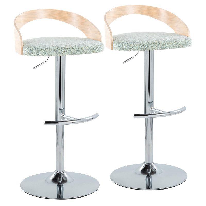 Set of 2 Grotto Adjustable Barstools - LumiSource