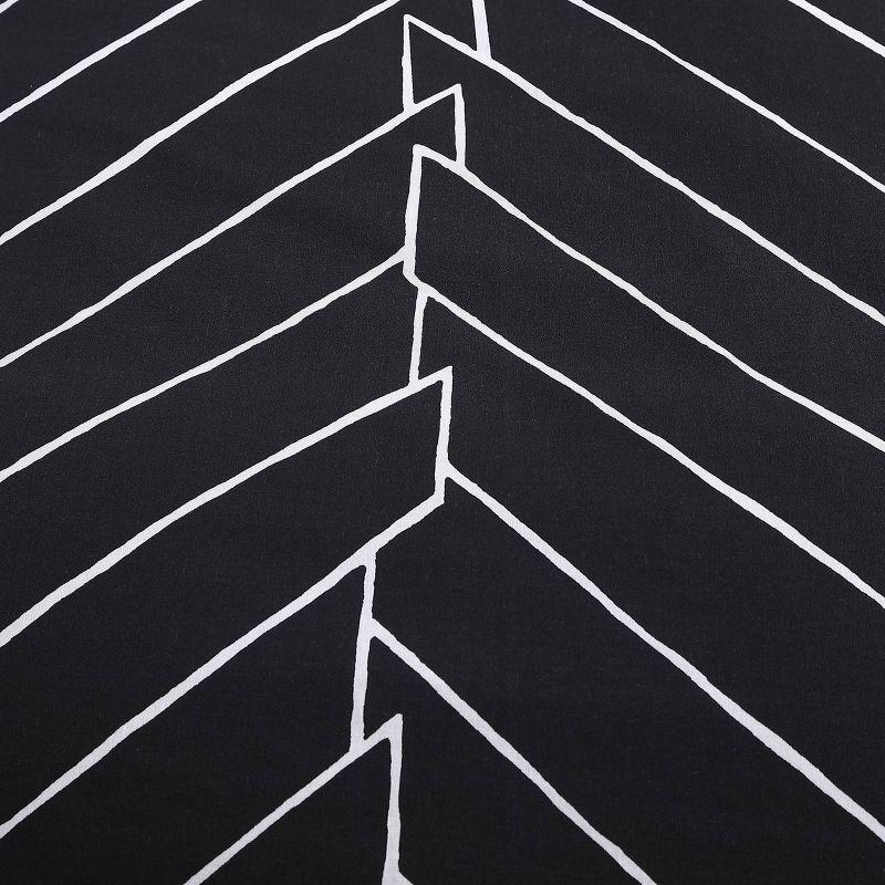 City Scene Ceres Black Standard Cotton 150 TC Reversible Duvet Cover Set