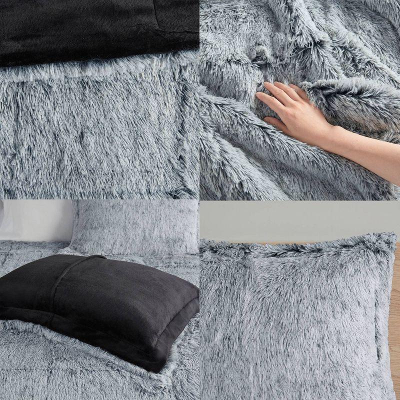 Malea Shaggy Faux Fur Comforter Mini Set