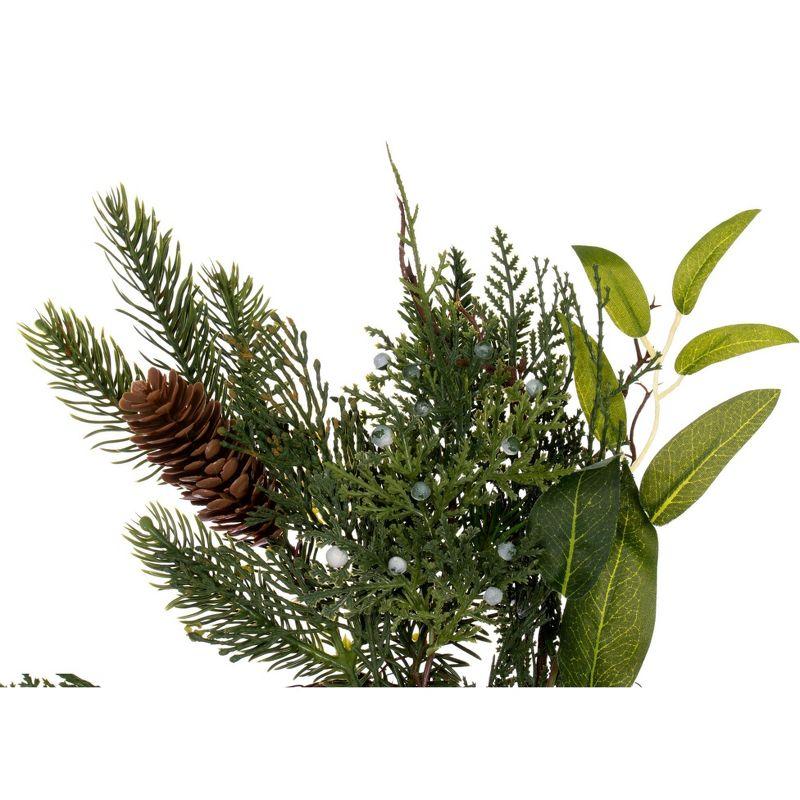 Vickerman 24" Cedar Pine Cone Twig Artificial Christmas Wreath, Unlit
