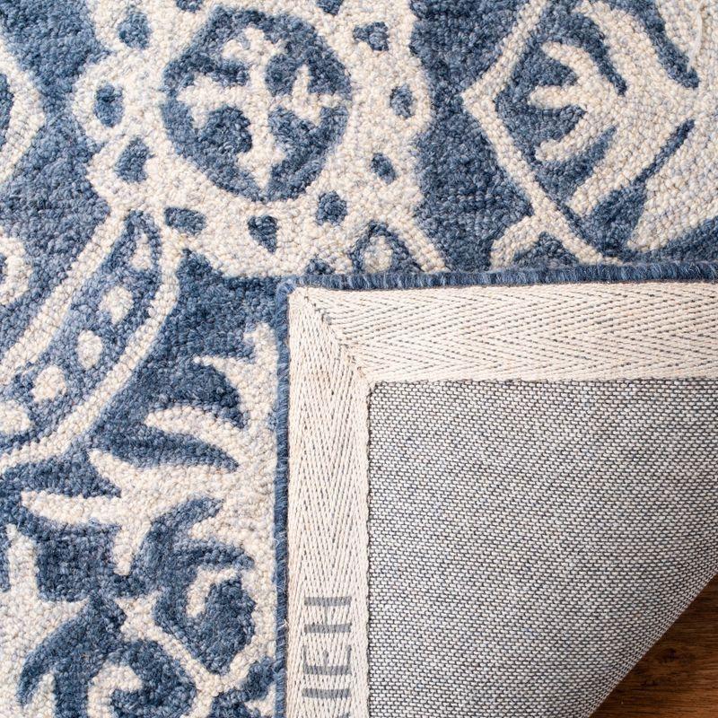 Micro-Loop MLP606 Hand Tufted Area Rug - Blue/Ivory - 4'x6' - Safavieh.
