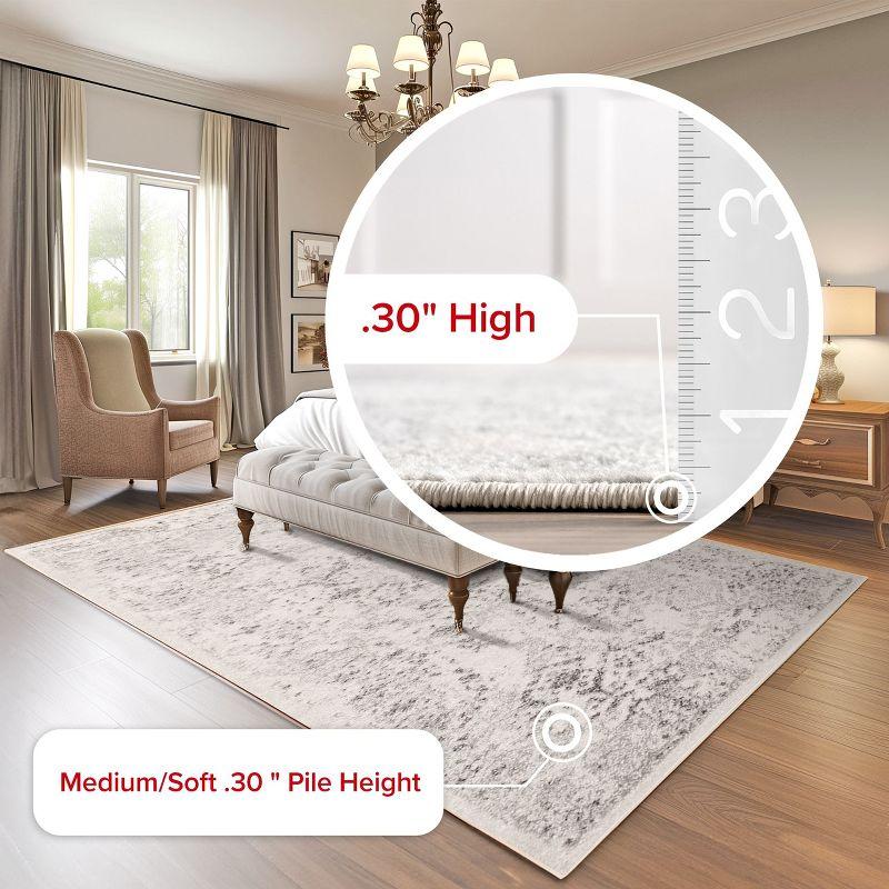 Nuloom Odell Medallion 10x13 Indoor Area Rug for Living Room Bedroom Dining Room Kitchen, Ivory/Grey
