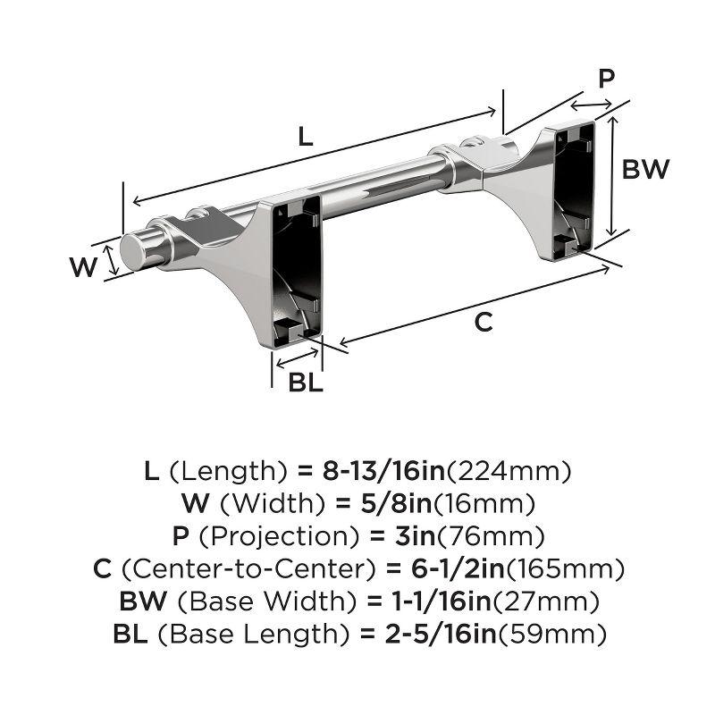 Amerock Davenport Chrome Pivoting Double Post Toilet Paper Holder