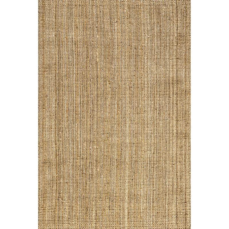 Handmade Braided Cotton Area Rug 4' x 6' in Natural