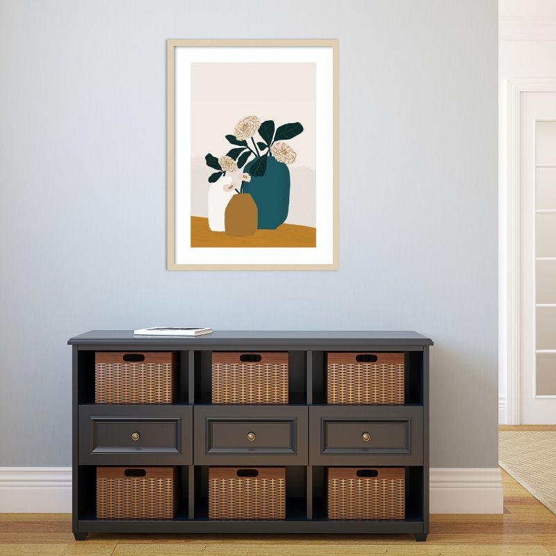 Amanti Art Stillness by Oris Eddu Wood Framed Wall Art Print 25 in. x 33 in.