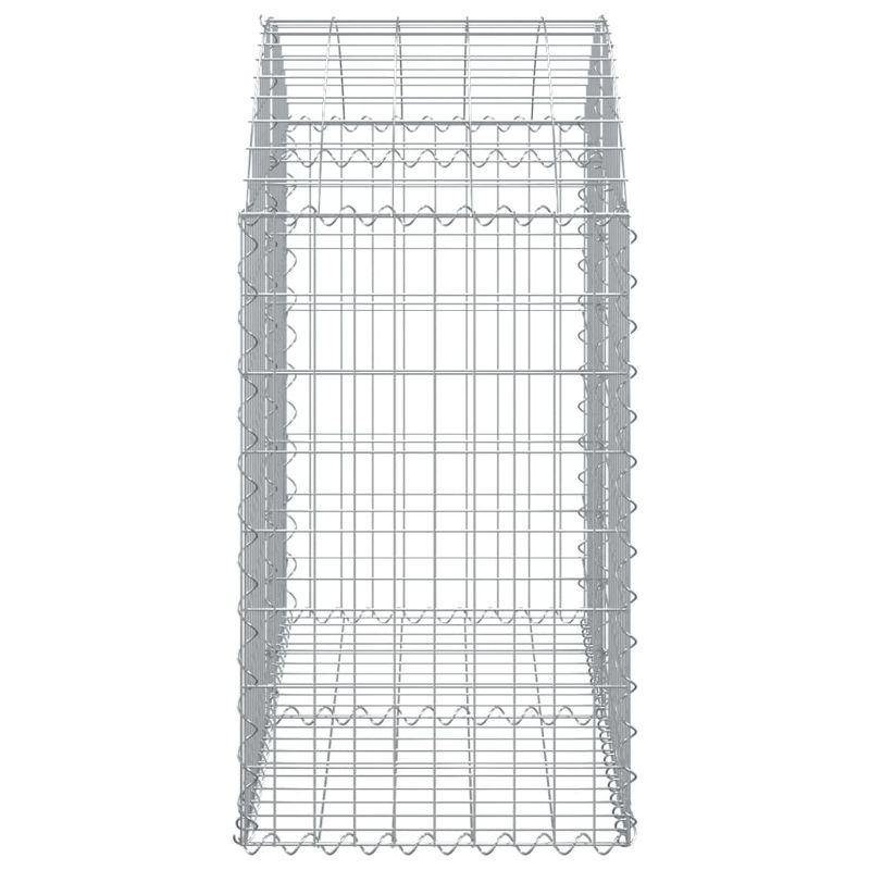 vidaXL Gabion Raised Bed Galvanized Iron 78.7"x39.4"x39.4"