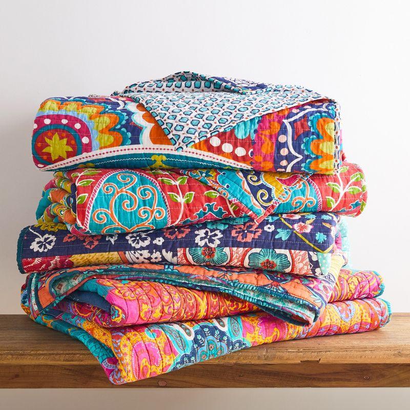 Amelie Bohemian Quilt Set - Full/Queen Quilt and Two Standard Pillow Shams Multi - Levtex Home