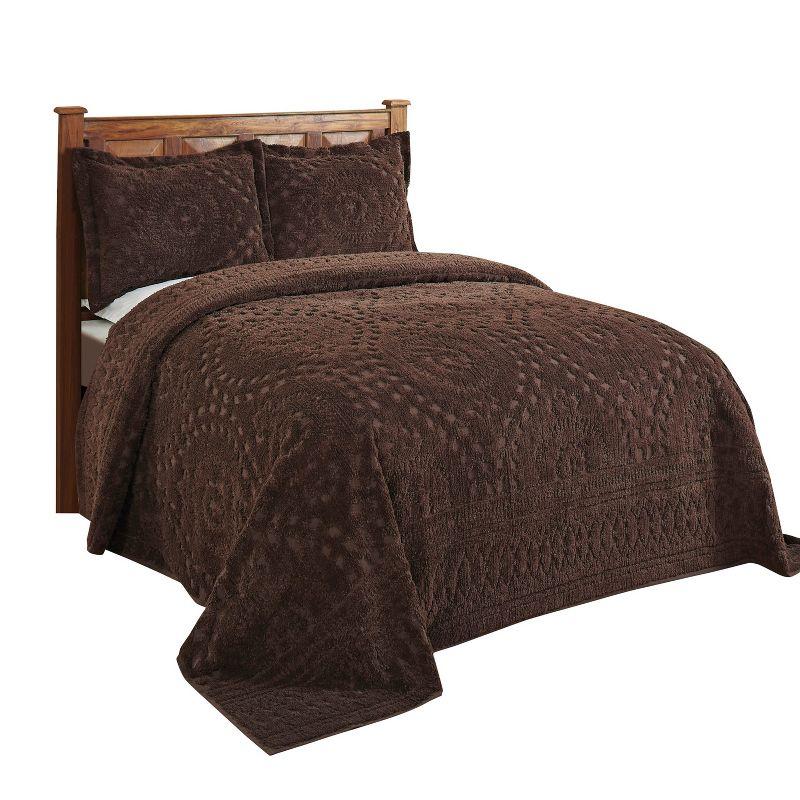 Better Trends Rio 100% Premium Cotton Tufted Bedspread Set, Soft & Luxurious Feel, Perfect for Gifting, All Seasons Machine Washable Medallion Bedding Set