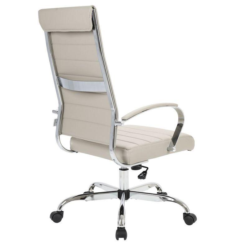 LeisureMod Benmar Modern High Back Leather Office Chair