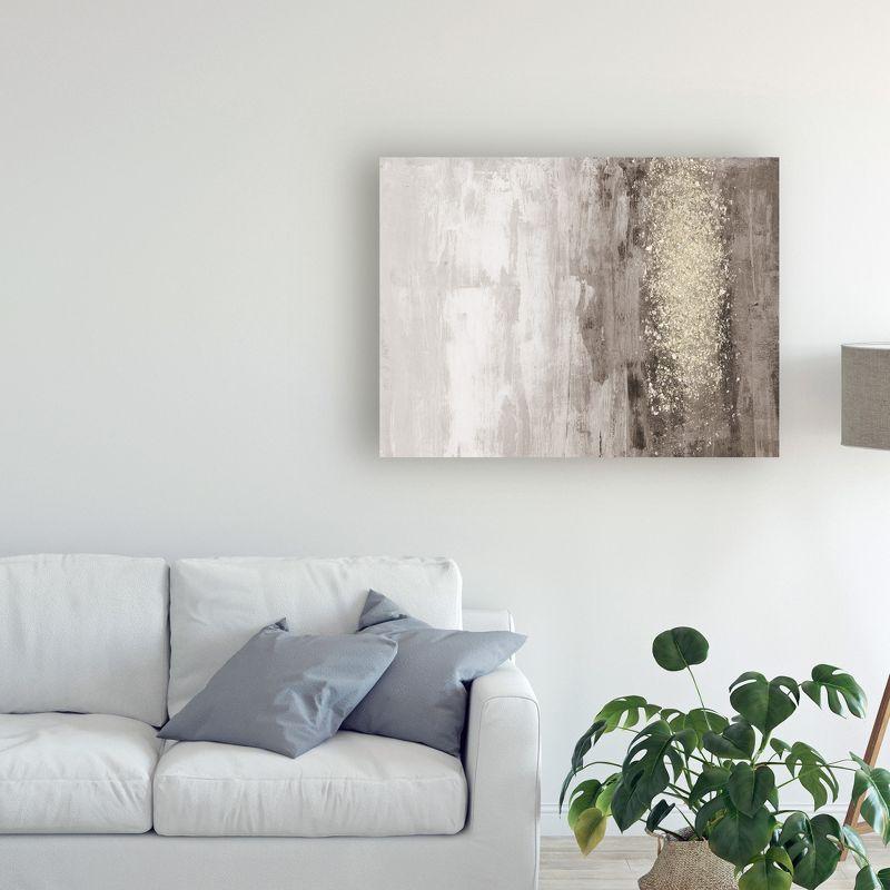 Trademark Fine Art -Jennifer Goldberger 'Glitter Rain I' Canvas Art