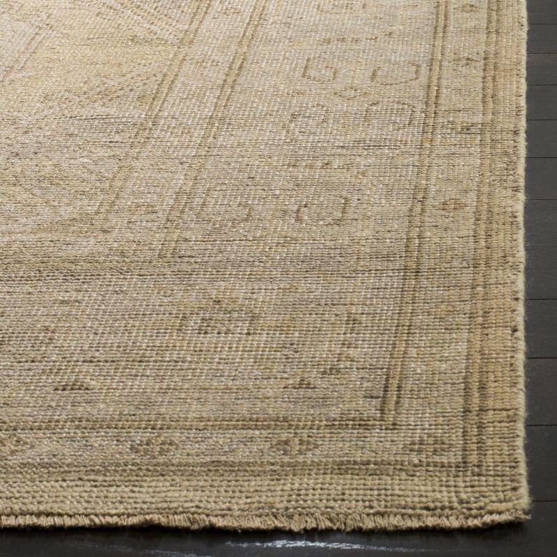Izmir IZM180 Hand Knotted Area Rug - Gold/Grey - 6'x9' - Safavieh