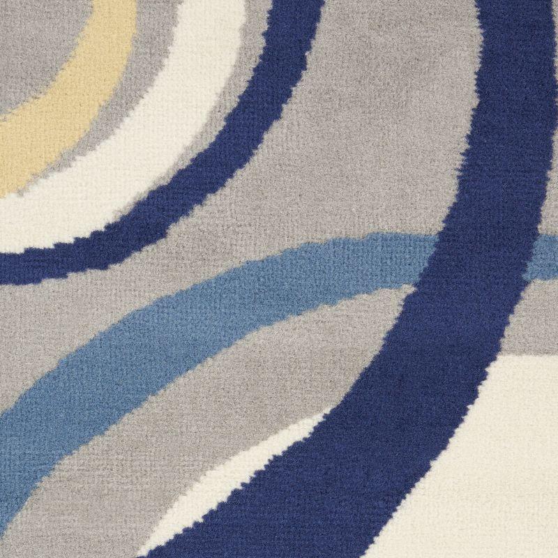 Nourison Grafix GRF21 Indoor only Area Rug - Grey 6' x 9'