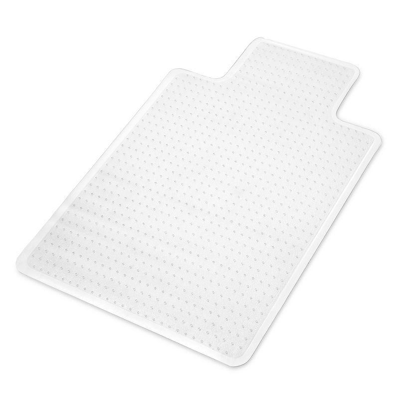 Office Desk Chair Mat With Lip For Low Pile Carpet, Clear