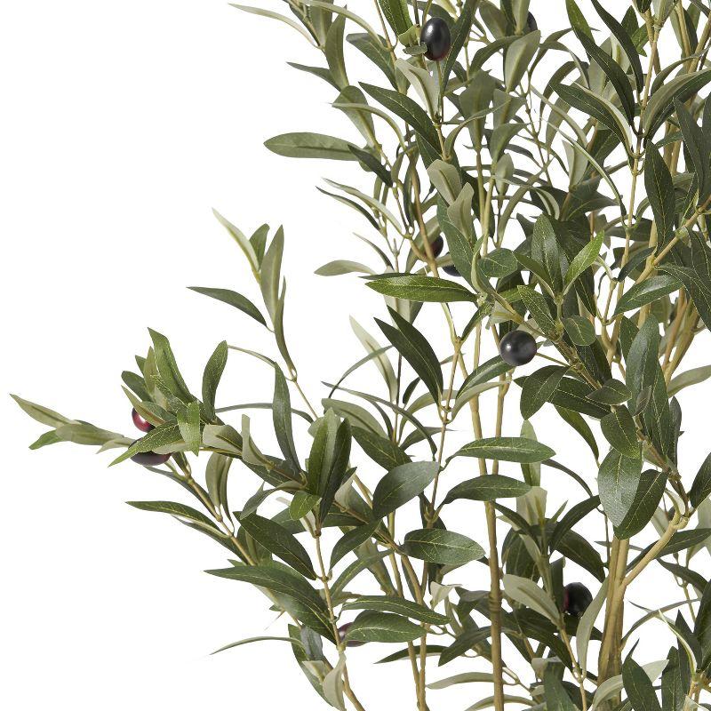 GDFStudio Atoka Artificial Olive Tree, Green