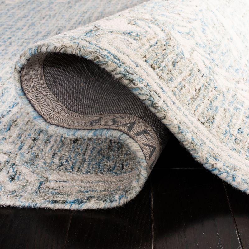 Abstract ABT762 Handmade Indoor Area Rug - Light Blue - 6'x9' - Safavieh
