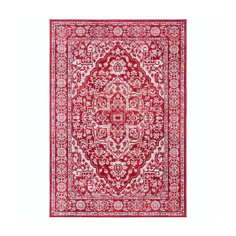 Ivory Synthetic Hand-knotted Reversible 3' x 5' Rug