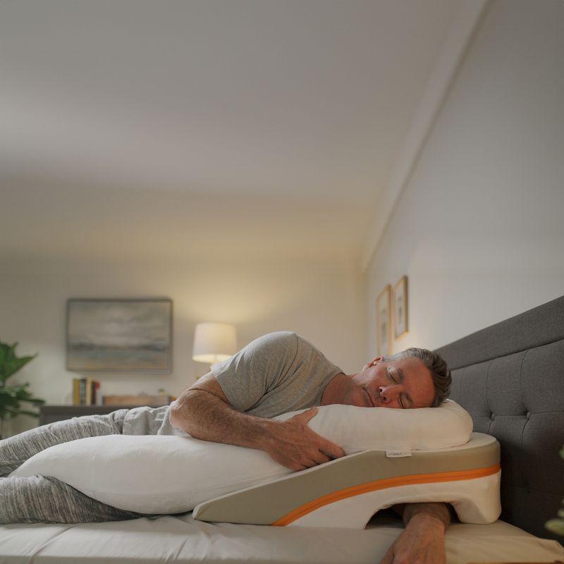 MedCline Reflux Relief System - Bed Wedge Pillow for Acid Reflux Relief, Full Body Pillow with Arm Hole - Large - 6' & Above