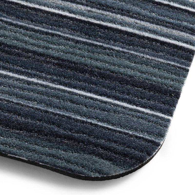 SoHome Smooth Step Striped Machine Washable Low Profile Stain Resistant Non-Slip Versatile Utility Kitchen Mat