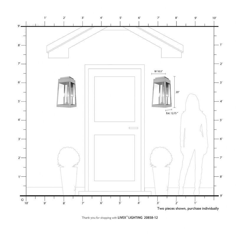 Livex Lighting Oslo 3 - Light Wall Light in  Satin Brass