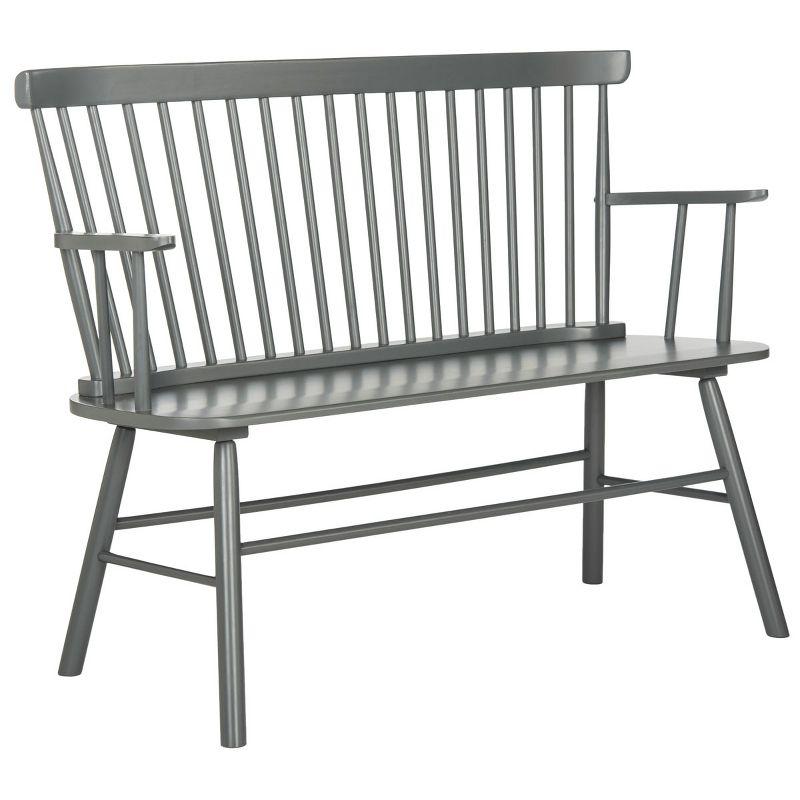 Modern Addison 48'' Gray Spindleback Stationary Settee