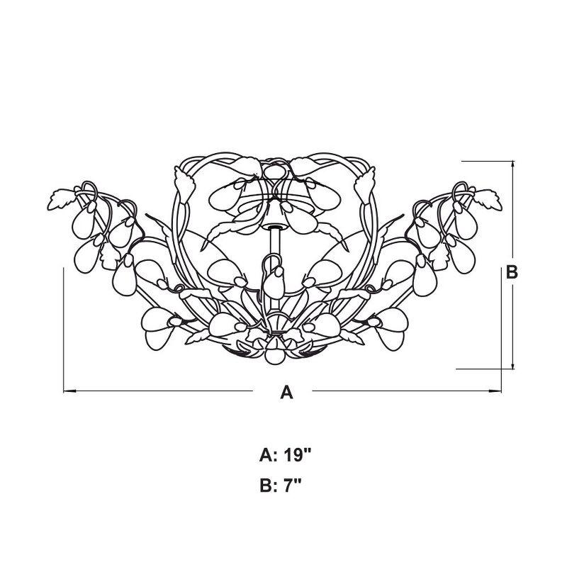 Vaxcel Jardin 4 - Light Flush Mount in  French Cream