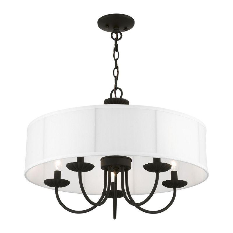 Livex Lighting Brookdale 5 - Light Pendant in  Black