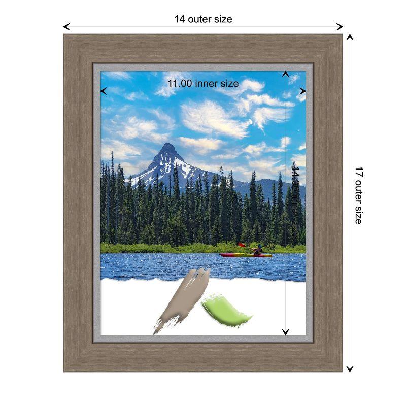 Amanti Art Eva Brown Narrow Picture Frame