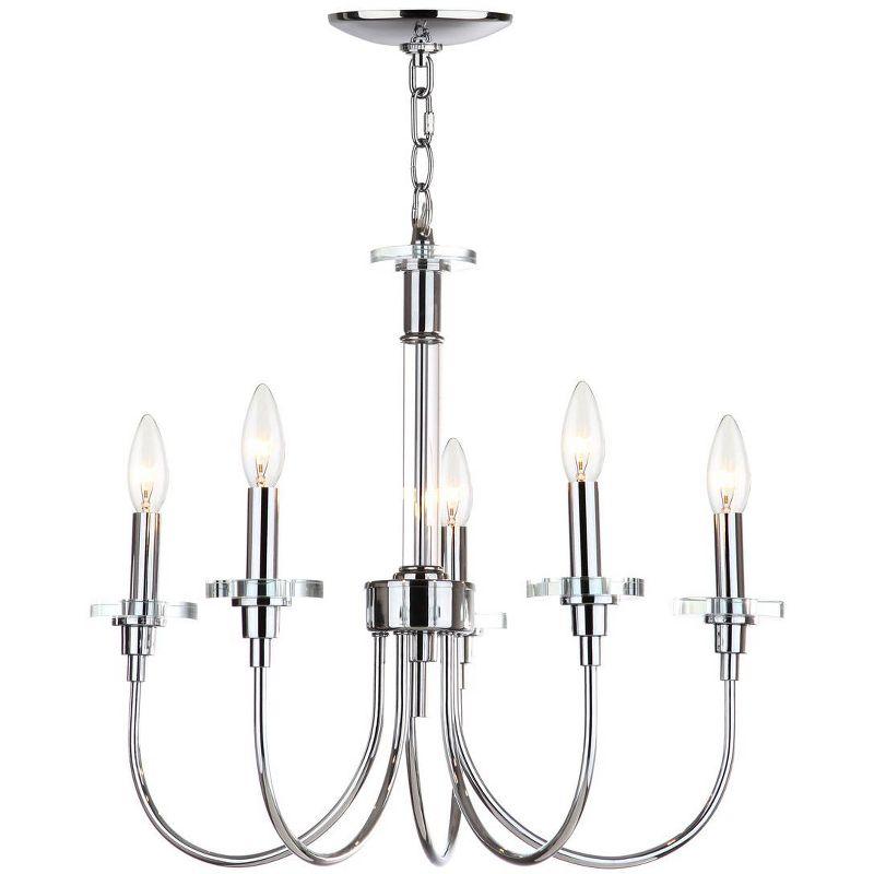 Sharon Chandelier - Chrome/Clear - Safavieh.