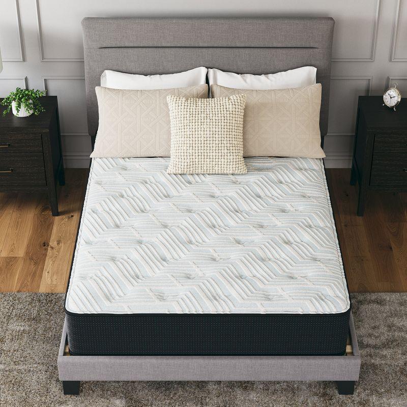 California King Blue Gel Memory Foam Innerspring Adjustable Mattress