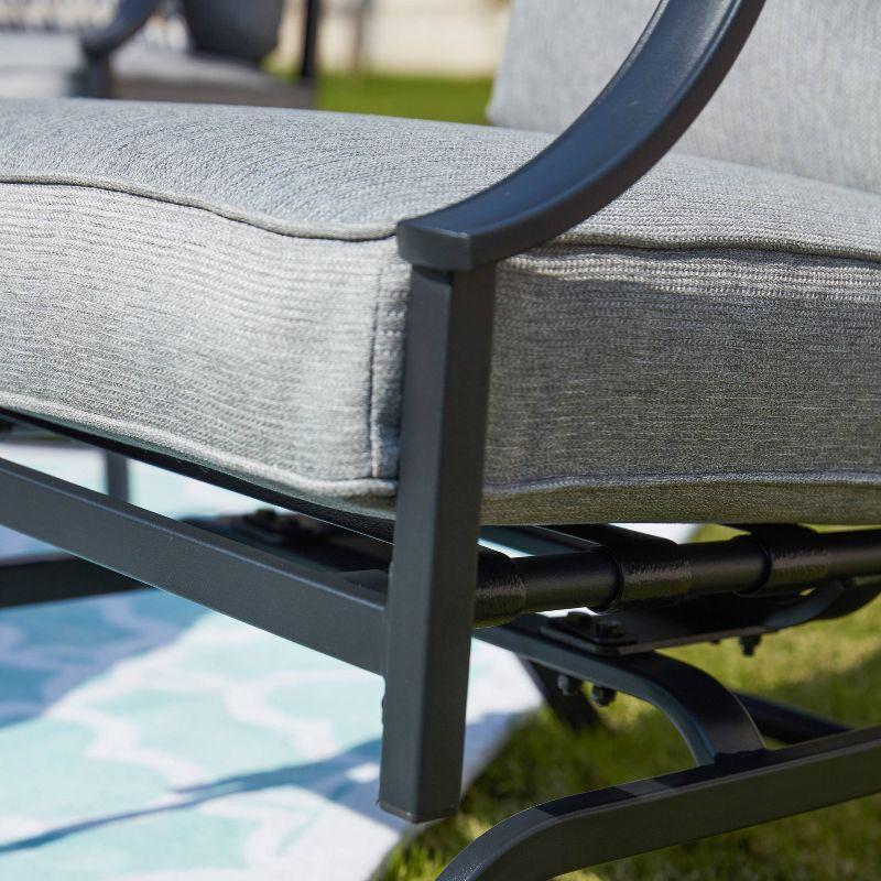 2pk Steel Patio Accent Chairs - Lokatse