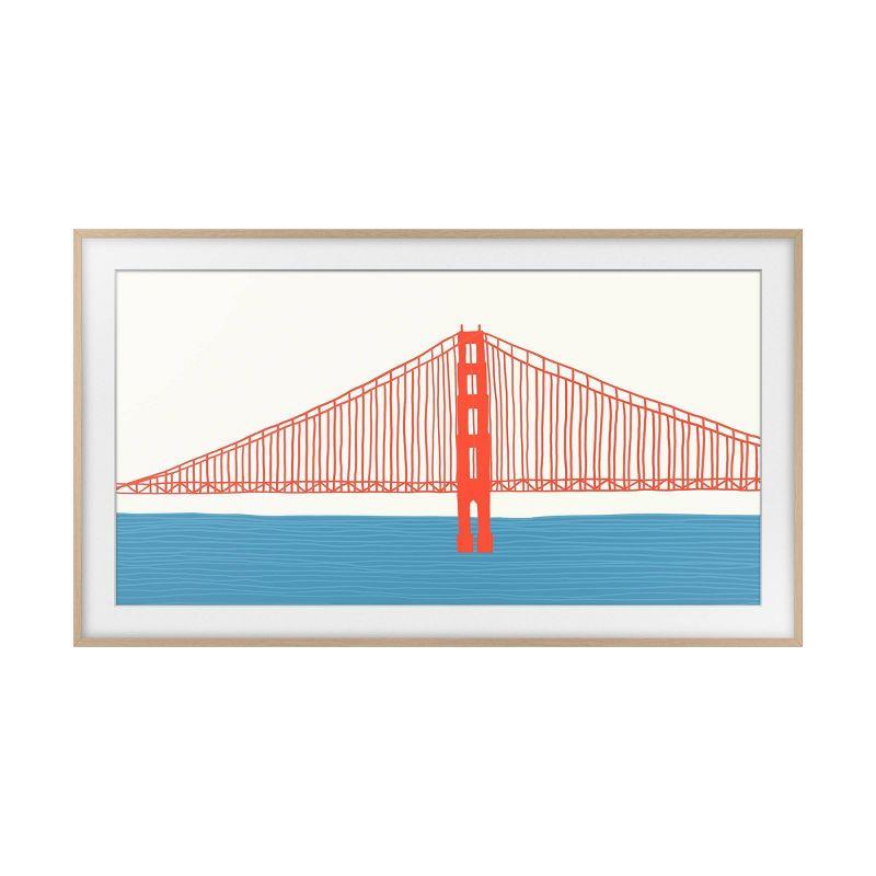 Samsung 50" The Frame Customizable Bezel - Modern Teak: Home Theater Accessory