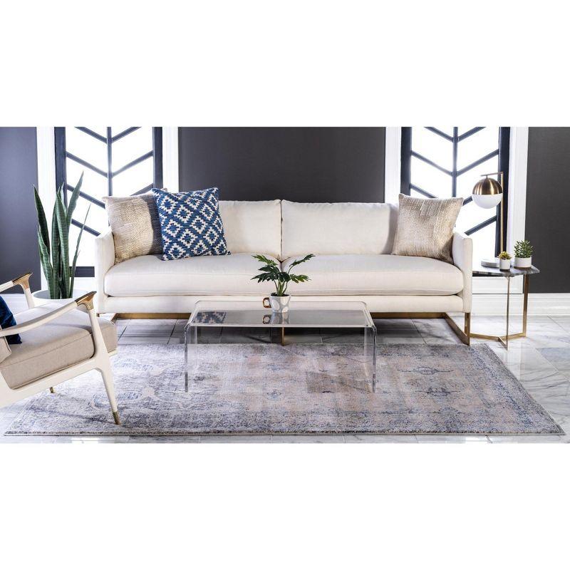 Unique Loom Asheville Collection Area Rug - Barrington (5' 1" x 8' Rectangle Gray/Beige)