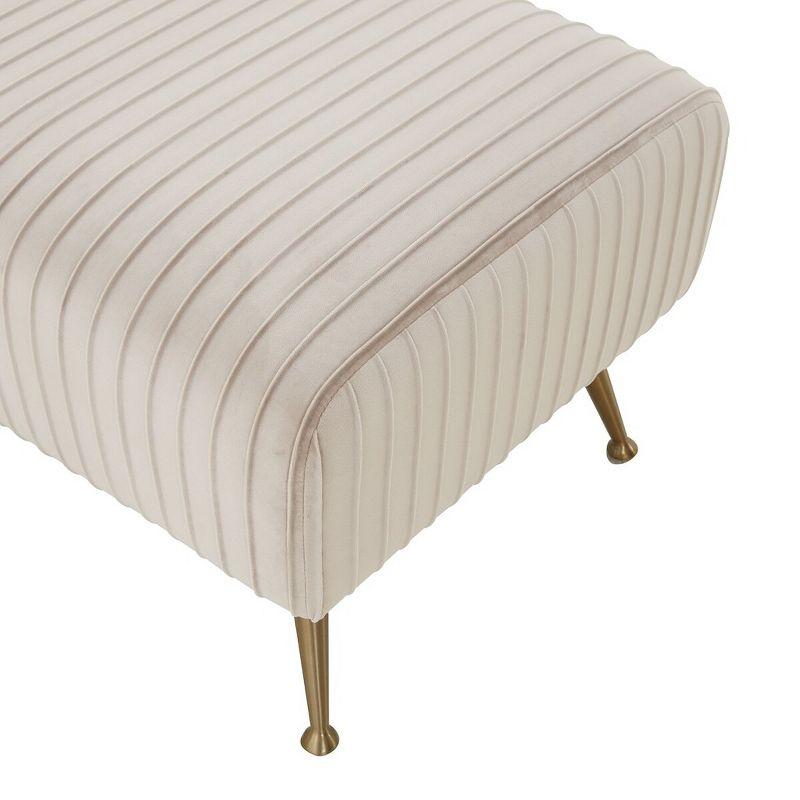 Salome Upholstered Bench - Giotto Almond - Safavieh