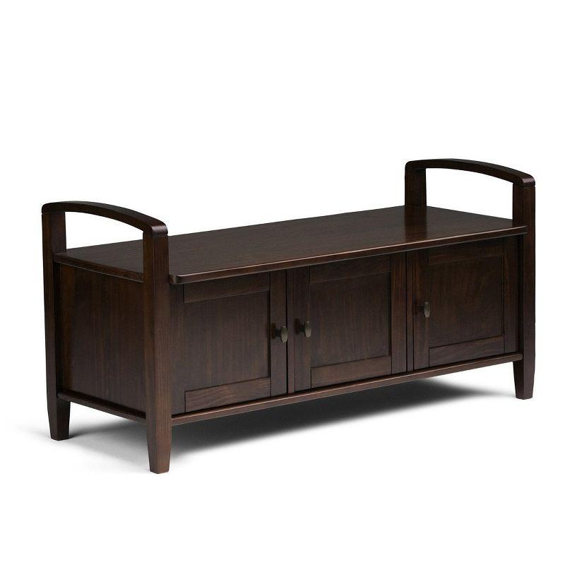 Warm Upholstered Storage Bench