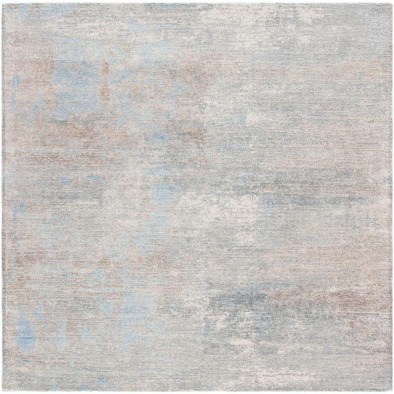 Restoration Vintage RVT113 Hand Tufted Area Rug - Grey/Blue - 6'x6' - Safavieh.