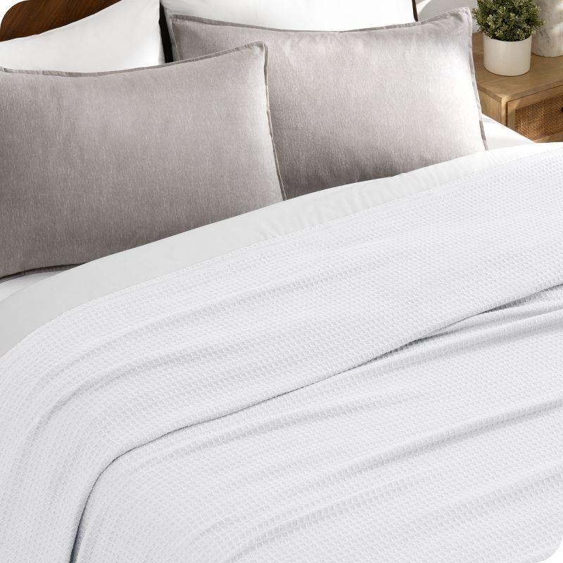 100% Cotton Waffle Breathable Blanket by Bare Home